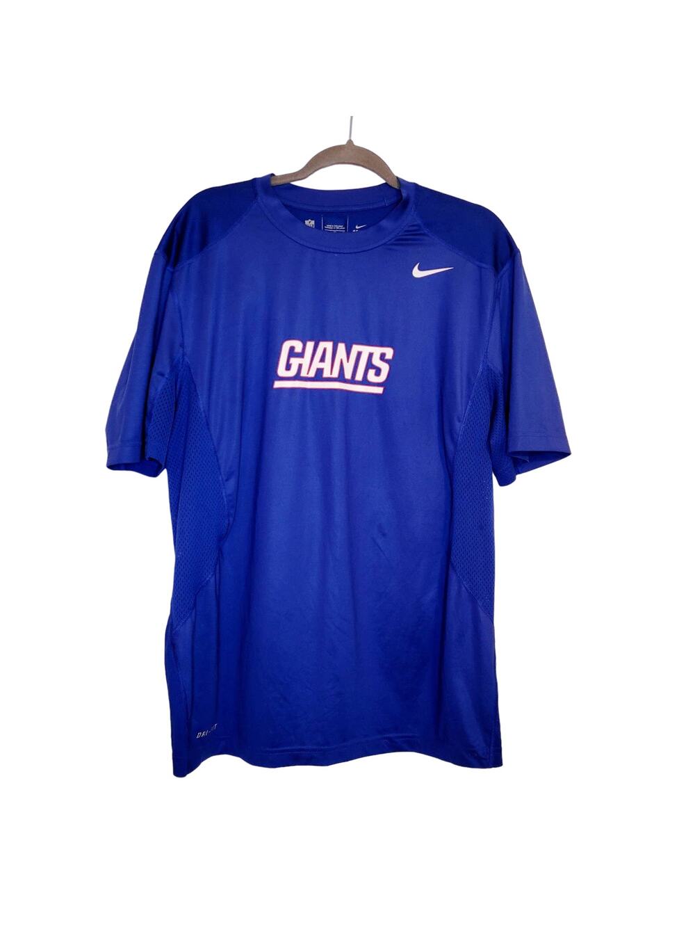 Nike On Field blue New York Giants short sleeved jersey XL Fangear Sportswear